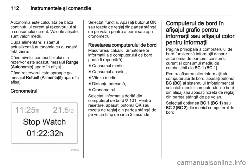 OPEL ZAFIRA 2012  Manual de utilizare (in Romanian) 