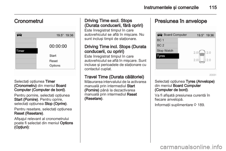 OPEL ZAFIRA 2012  Manual de utilizare (in Romanian) 