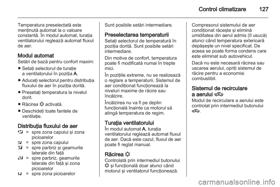 OPEL ZAFIRA 2012  Manual de utilizare (in Romanian) 