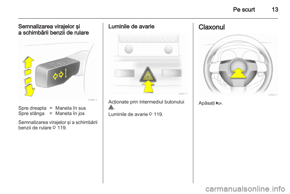 OPEL ZAFIRA 2012  Manual de utilizare (in Romanian) 