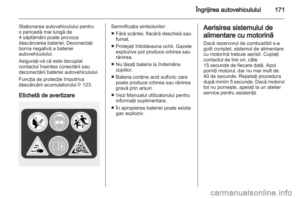 OPEL ZAFIRA 2012  Manual de utilizare (in Romanian) 