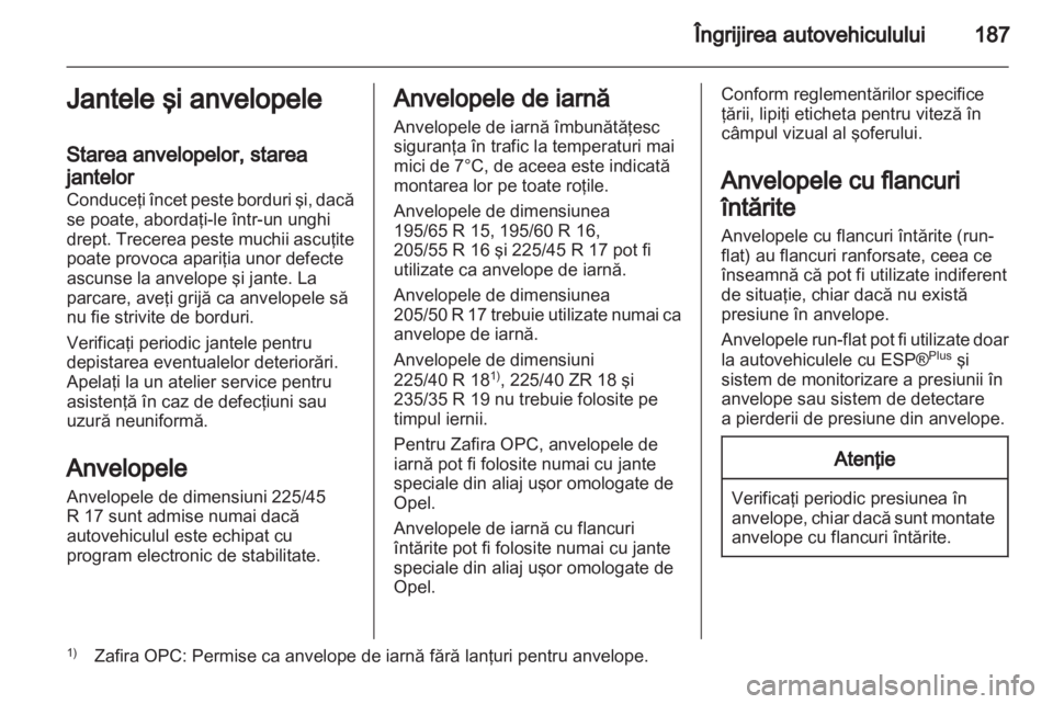 OPEL ZAFIRA 2012  Manual de utilizare (in Romanian) 