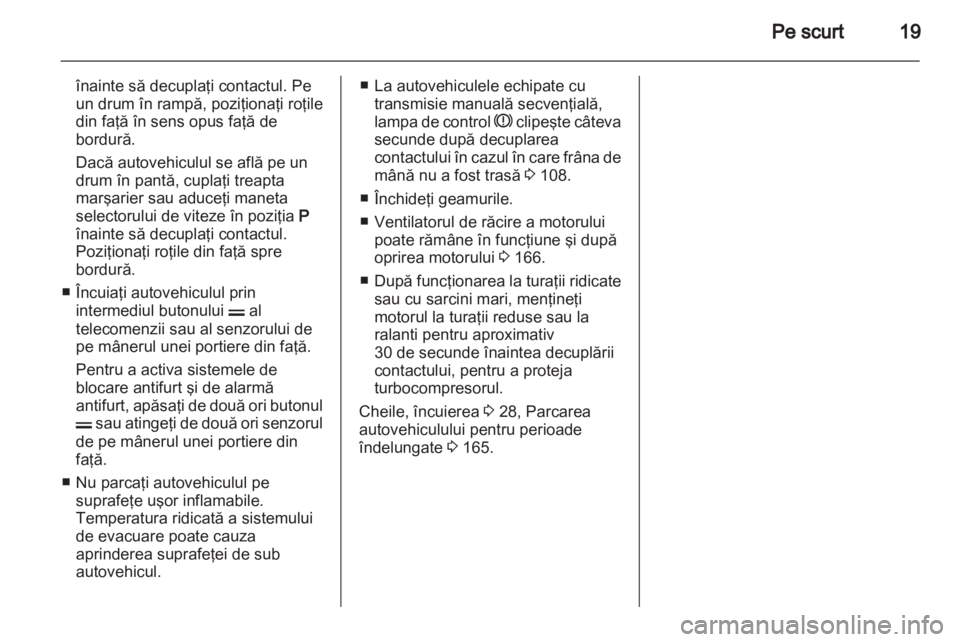 OPEL ZAFIRA 2012  Manual de utilizare (in Romanian) 