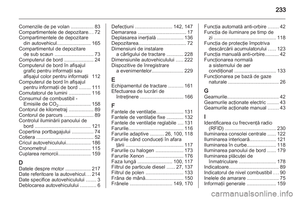 OPEL ZAFIRA 2012  Manual de utilizare (in Romanian) 