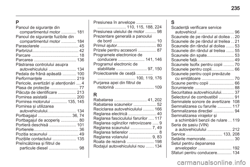 OPEL ZAFIRA 2012  Manual de utilizare (in Romanian) 