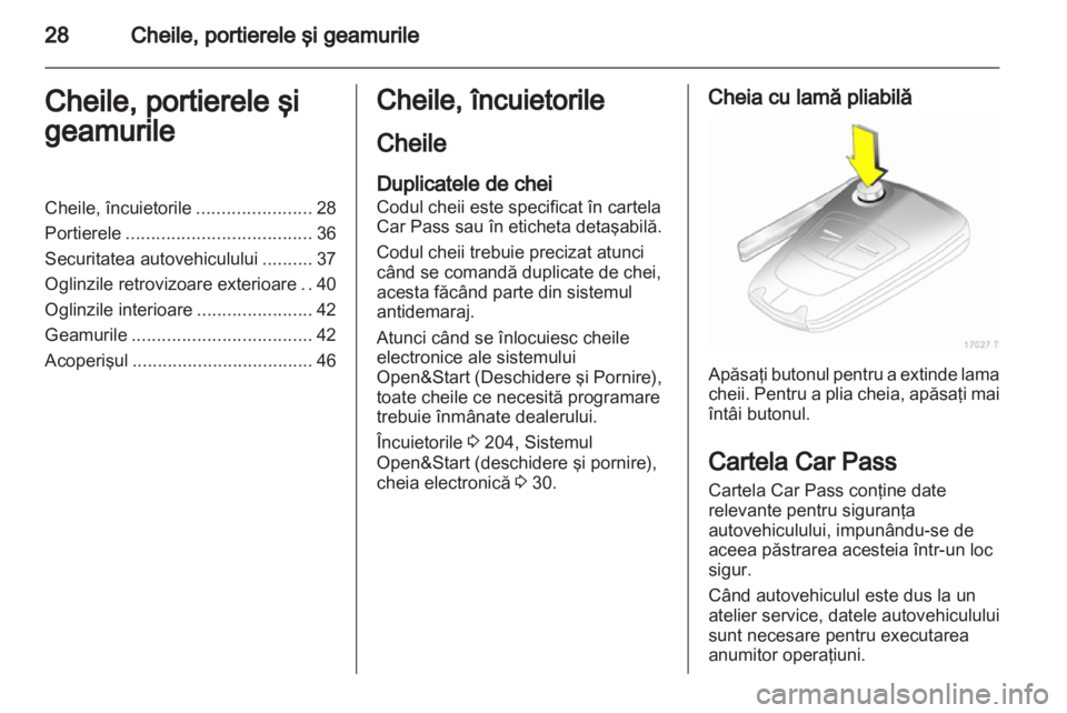 OPEL ZAFIRA 2012  Manual de utilizare (in Romanian) 
