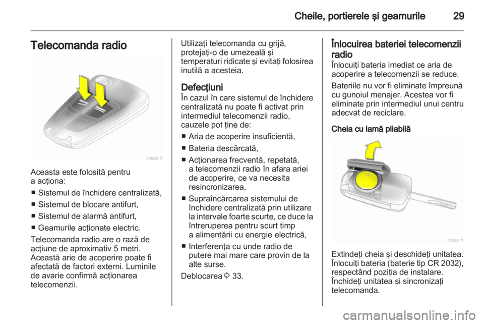 OPEL ZAFIRA 2012  Manual de utilizare (in Romanian) 