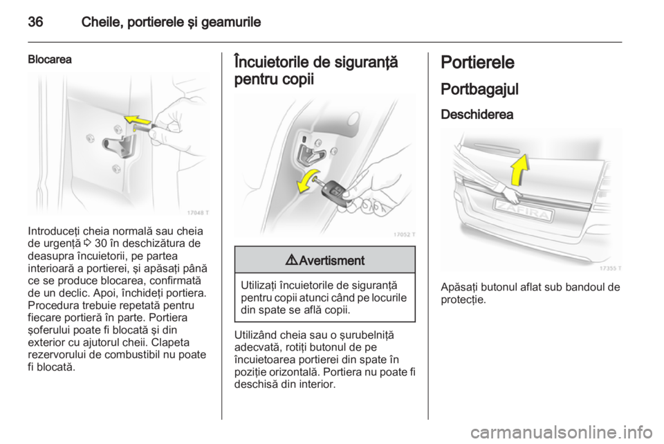 OPEL ZAFIRA 2012  Manual de utilizare (in Romanian) 