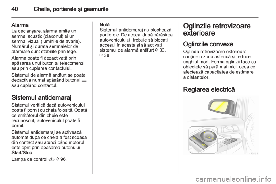 OPEL ZAFIRA 2012  Manual de utilizare (in Romanian) 