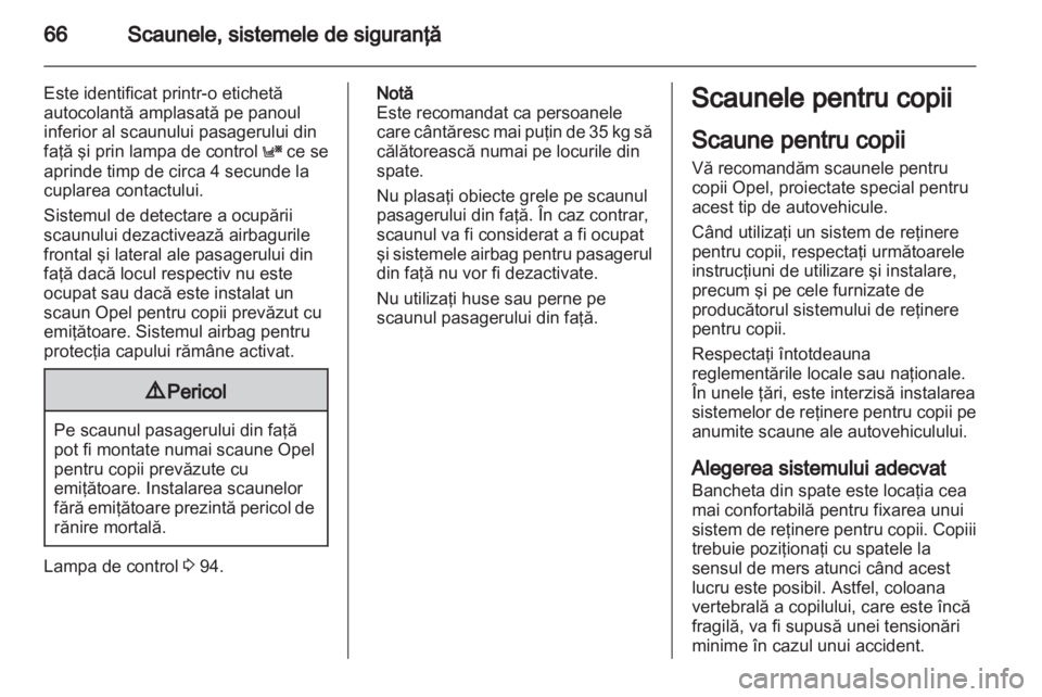 OPEL ZAFIRA 2012  Manual de utilizare (in Romanian) 