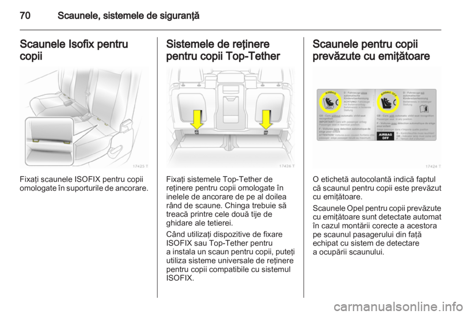 OPEL ZAFIRA 2012  Manual de utilizare (in Romanian) 