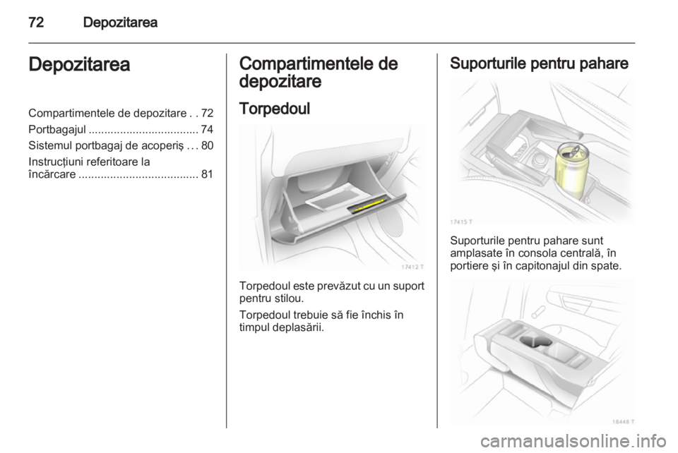 OPEL ZAFIRA 2012  Manual de utilizare (in Romanian) 