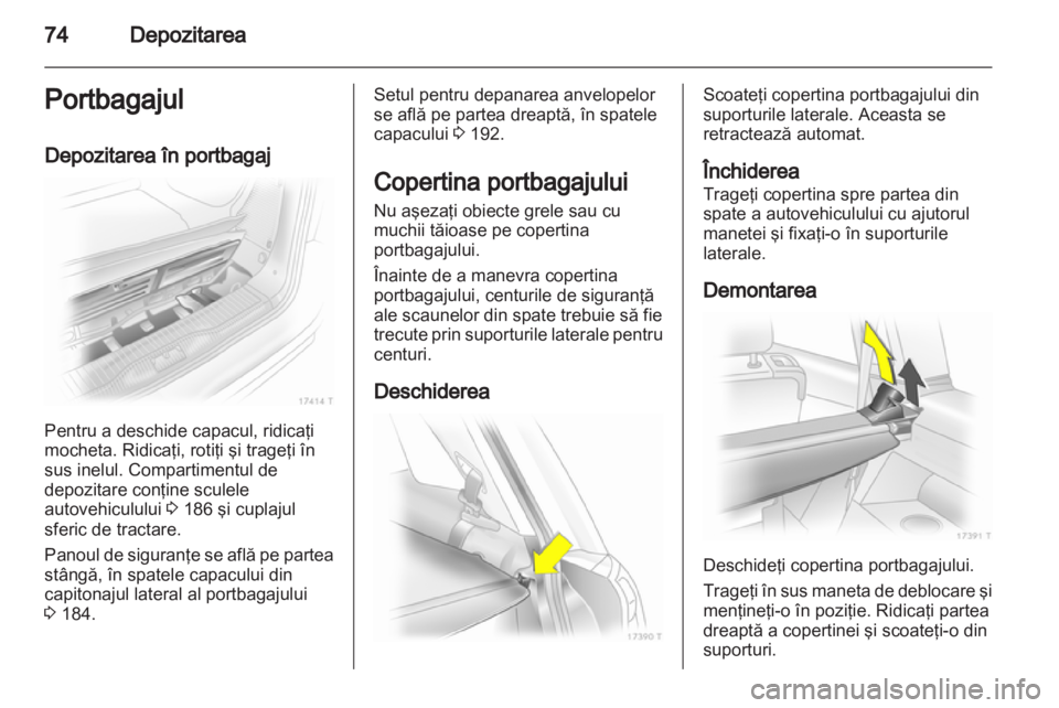 OPEL ZAFIRA 2012  Manual de utilizare (in Romanian) 