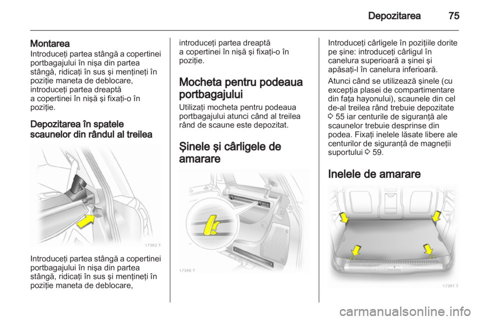 OPEL ZAFIRA 2012  Manual de utilizare (in Romanian) 