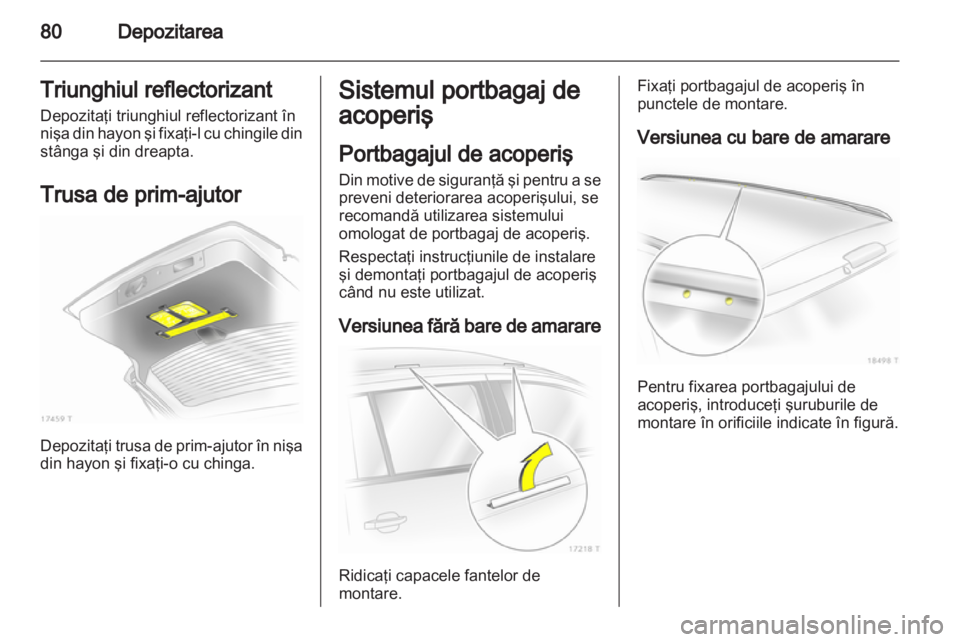 OPEL ZAFIRA 2012  Manual de utilizare (in Romanian) 
