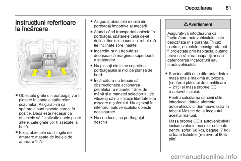 OPEL ZAFIRA 2012  Manual de utilizare (in Romanian) 