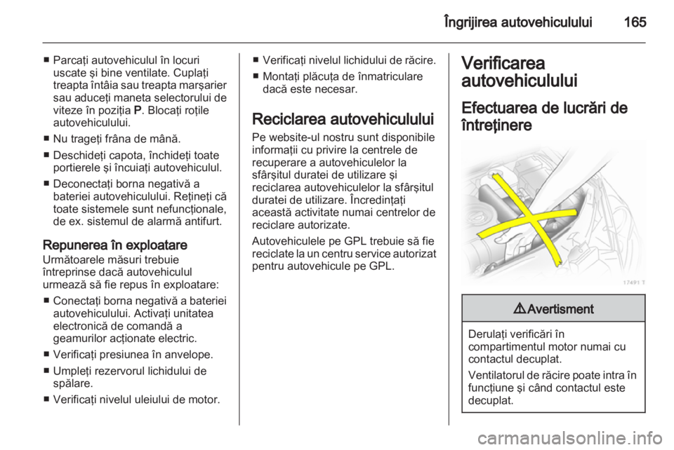 OPEL ZAFIRA 2013  Manual de utilizare (in Romanian) 