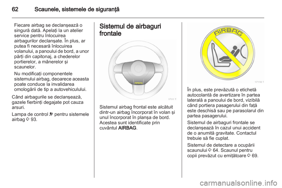 OPEL ZAFIRA 2013  Manual de utilizare (in Romanian) 