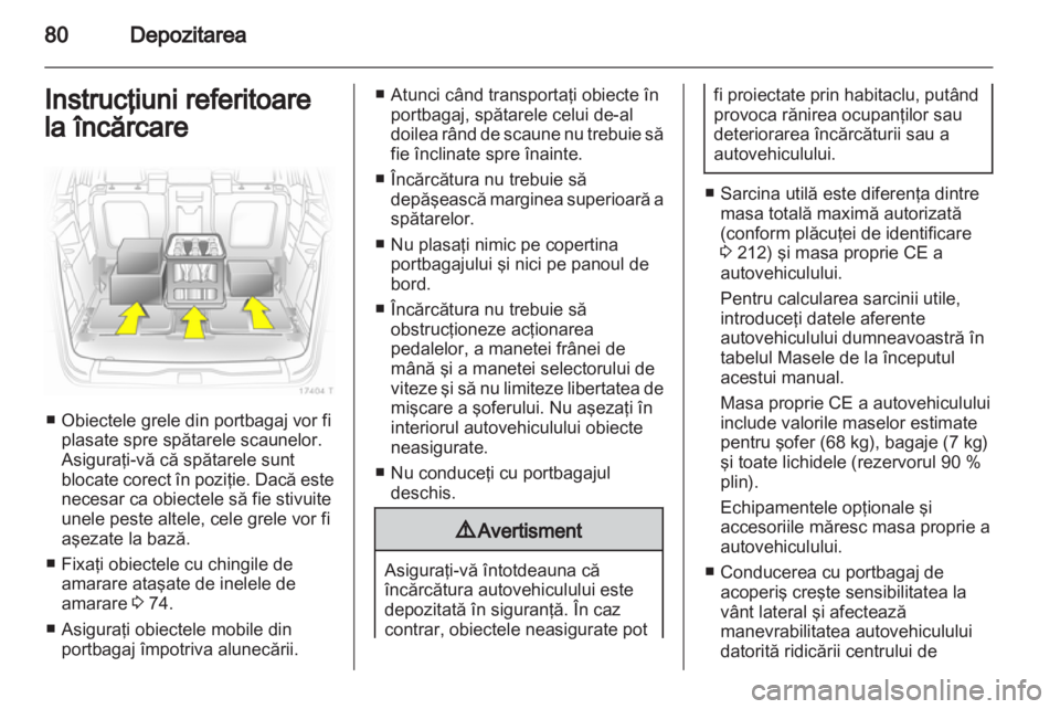 OPEL ZAFIRA 2013  Manual de utilizare (in Romanian) 
