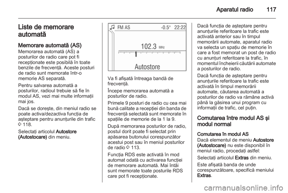 OPEL ZAFIRA B 2014  Manual pentru sistemul Infotainment (in Romanian) 