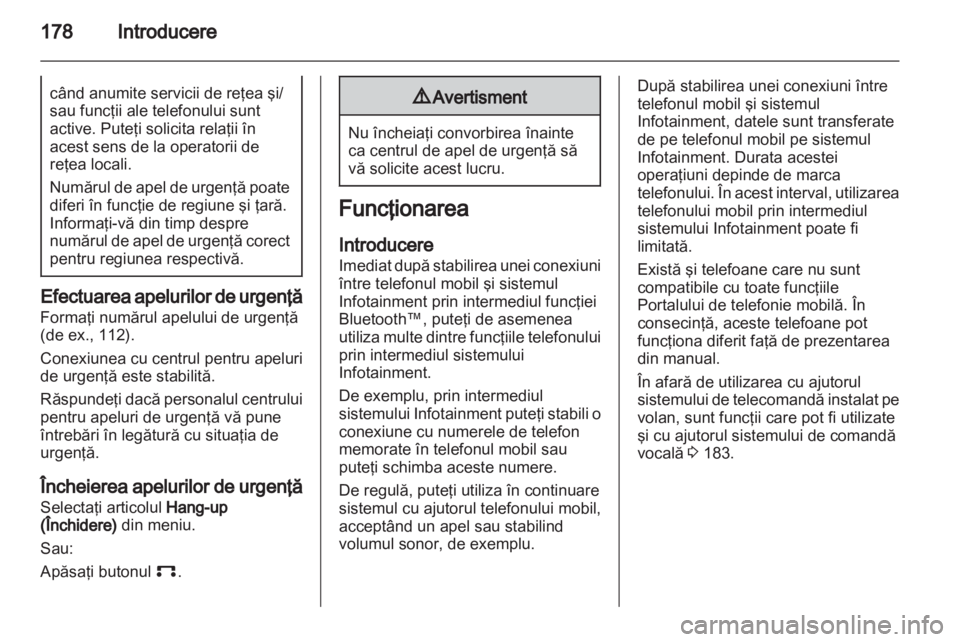 OPEL ZAFIRA B 2014  Manual pentru sistemul Infotainment (in Romanian) 