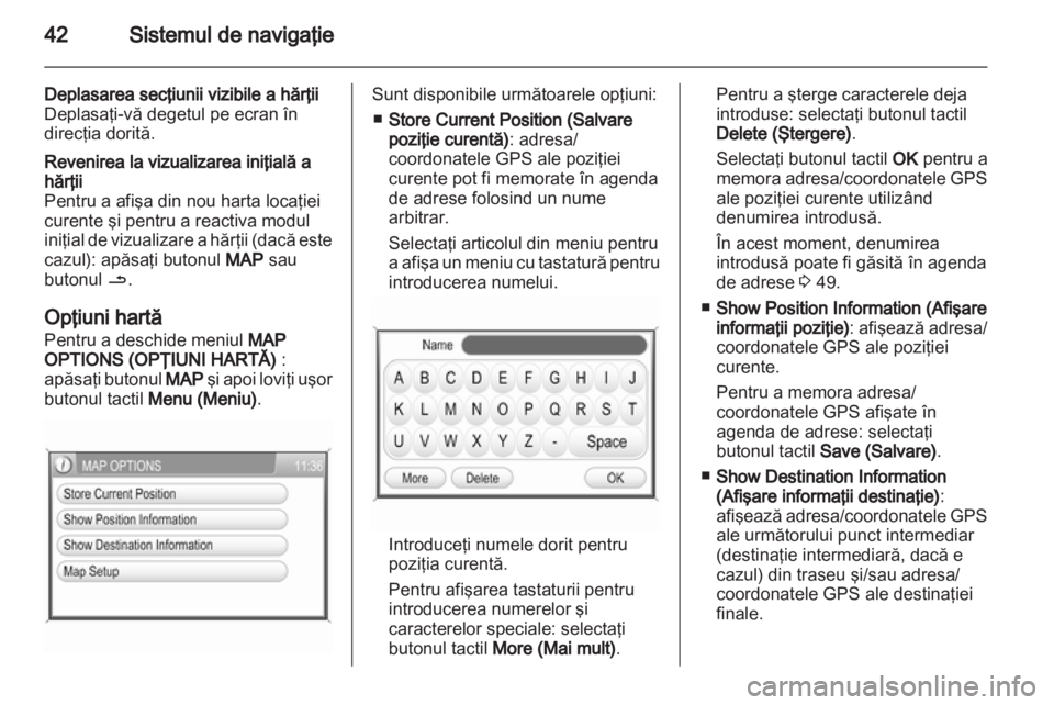 OPEL ZAFIRA B 2014  Manual pentru sistemul Infotainment (in Romanian) 