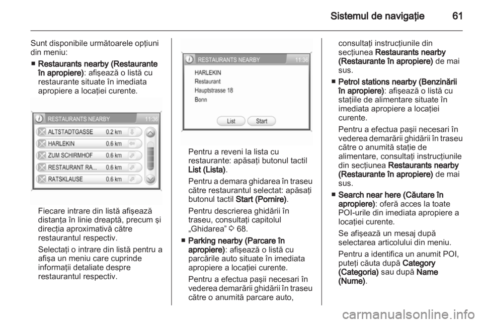 OPEL ZAFIRA B 2014  Manual pentru sistemul Infotainment (in Romanian) 