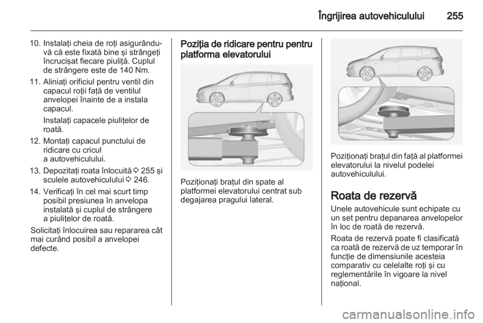 OPEL ZAFIRA TOURER 2012  Manual de utilizare (in Romanian) 