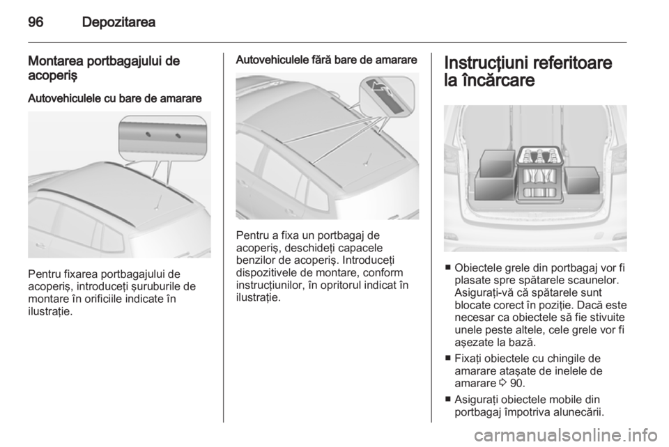 OPEL ZAFIRA TOURER 2012.5  Manual de utilizare (in Romanian) 