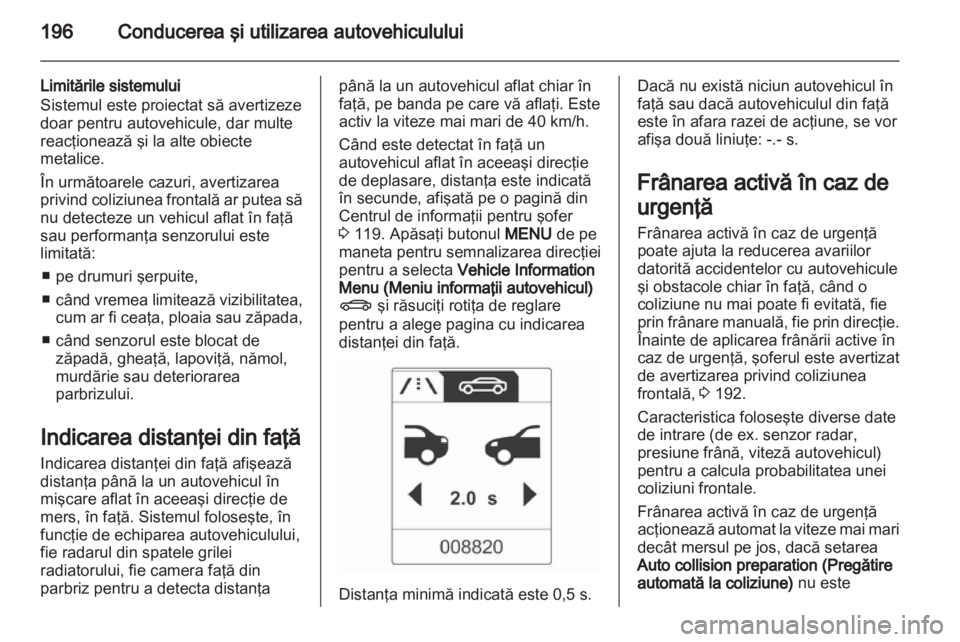 OPEL ZAFIRA TOURER 2013  Manual de utilizare (in Romanian) 