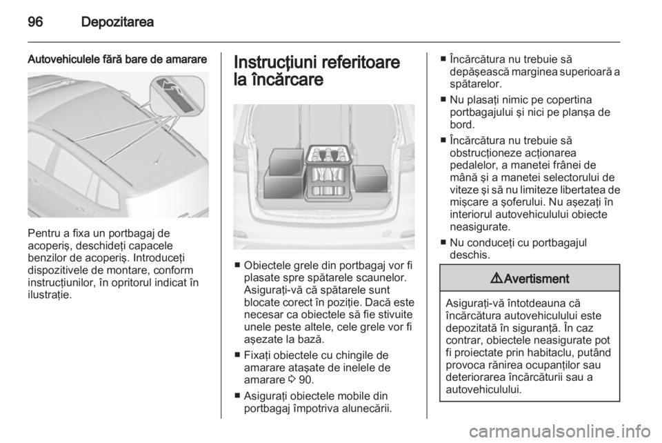 OPEL ZAFIRA TOURER 2013  Manual de utilizare (in Romanian) 