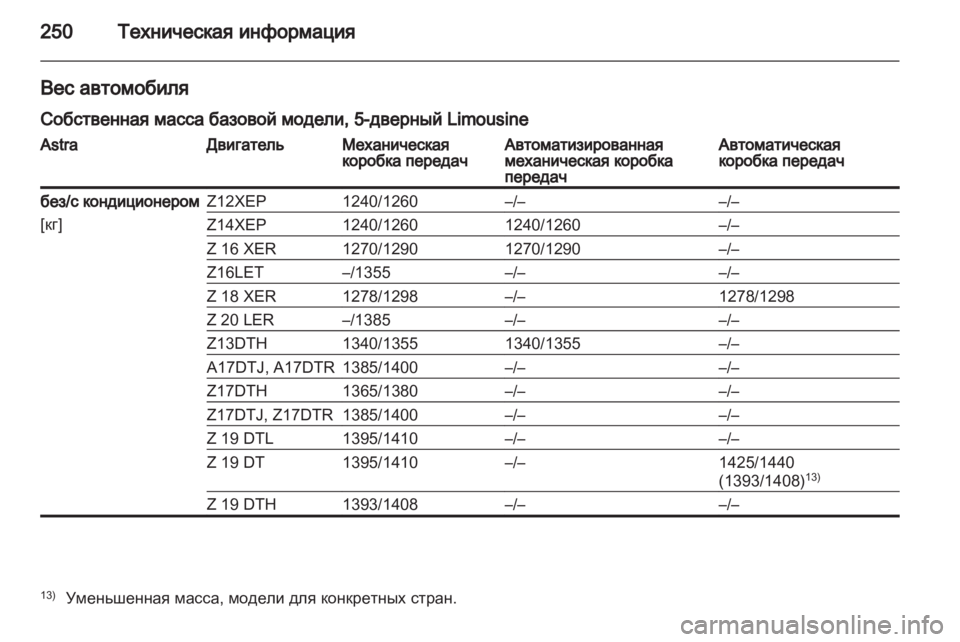 OPEL ASTRA H 2010.5  Инструкция по эксплуатации (in Russian) 