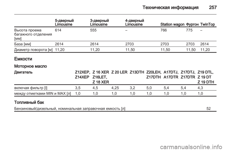 OPEL ASTRA H 2010.5  Инструкция по эксплуатации (in Russian) 
