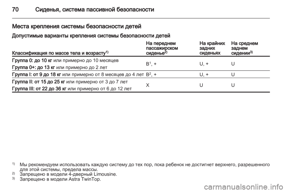 OPEL ASTRA H 2010.5  Инструкция по эксплуатации (in Russian) 