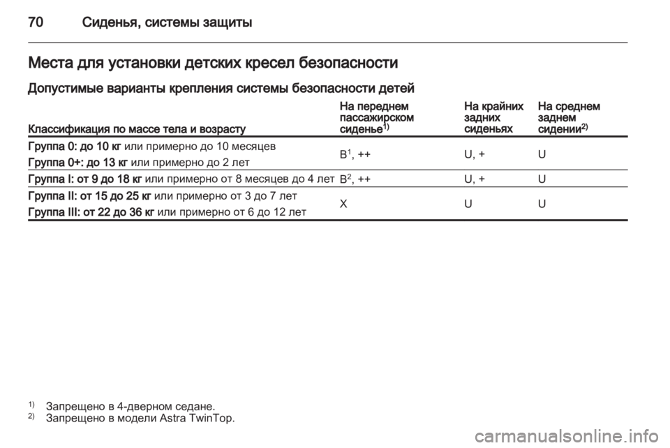 OPEL ASTRA H 2013  Инструкция по эксплуатации (in Russian) 