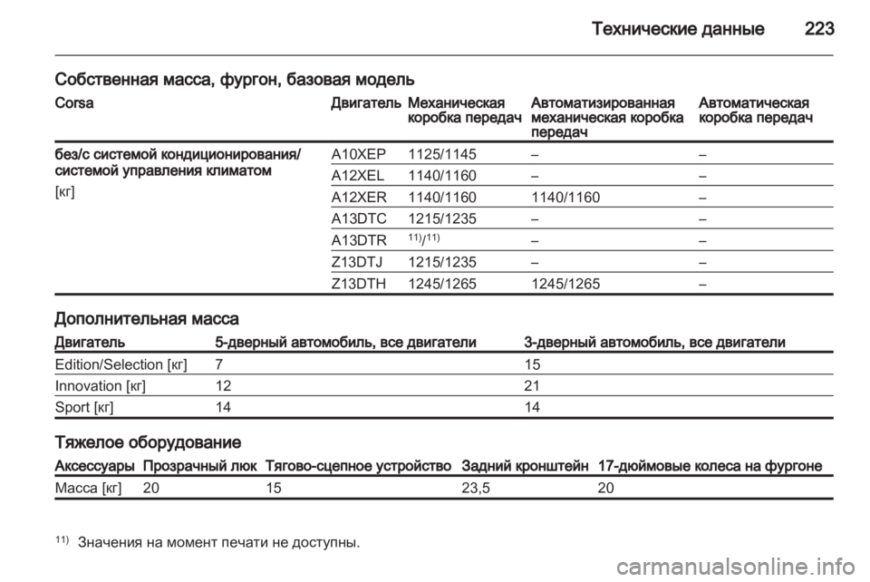OPEL CORSA 2011  Инструкция по эксплуатации (in Russian) 