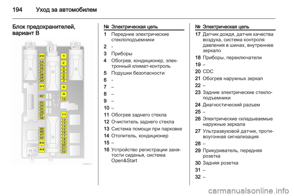 OPEL ZAFIRA 2013  Инструкция по эксплуатации (in Russian) 