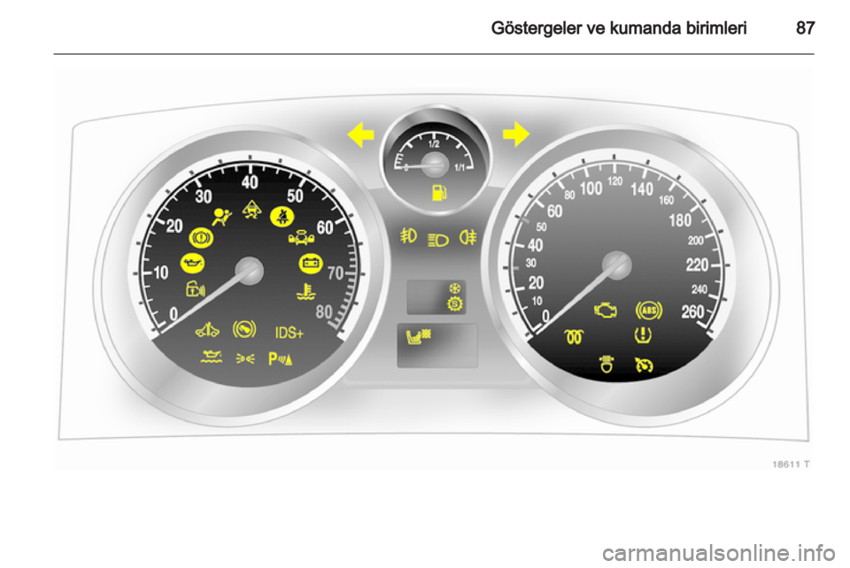 OPEL ZAFIRA 2010  Sürücü El Kitabı (in Turkish) 