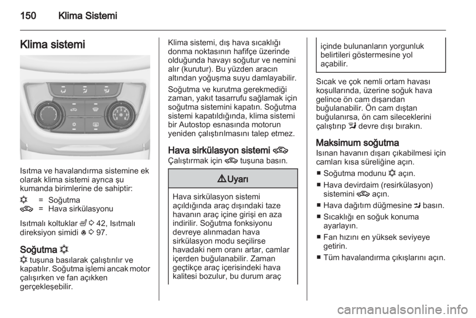 OPEL ZAFIRA TOURER 2013  Sürücü El Kitabı (in Turkish) 