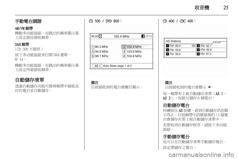 OPEL INSIGNIA 2010.5  車載資訊娛樂系統手冊 (in Taiwanese) 