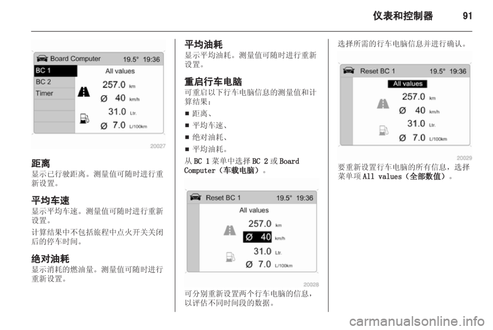 OPEL ZAFIRA 2012  车主手册 (in Chinese) 