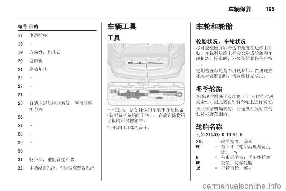 OPEL ZAFIRA TOURER 2013  车主手册 (in Chinese) 