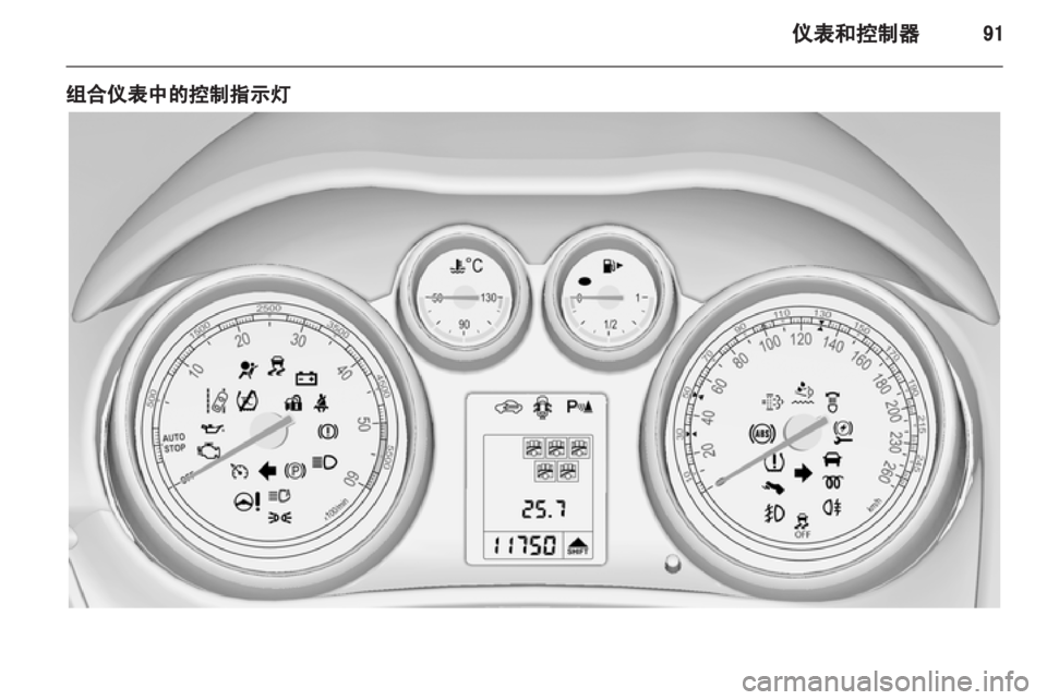 OPEL ZAFIRA TOURER 2013.5  车主手册 (in Chinese) 