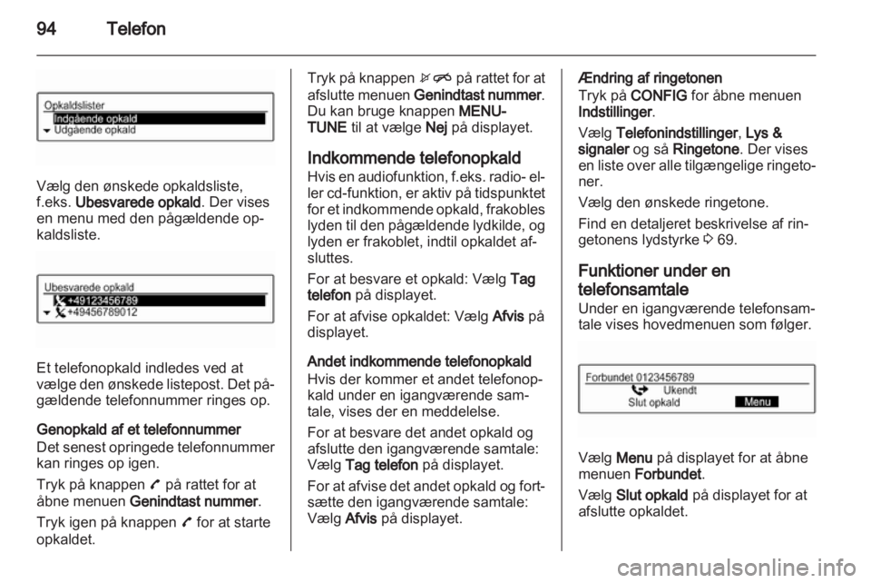 OPEL ADAM 2013.5  Instruktionsbog til Infotainment (in Danish) 