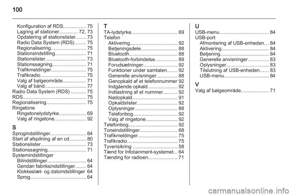 OPEL ADAM 2013  Instruktionsbog til Infotainment (in Danish) 