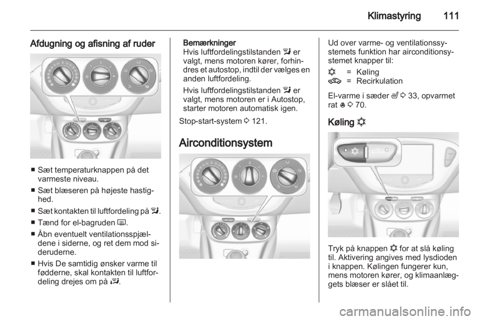 OPEL ADAM 2013.5  Instruktionsbog (in Danish) 