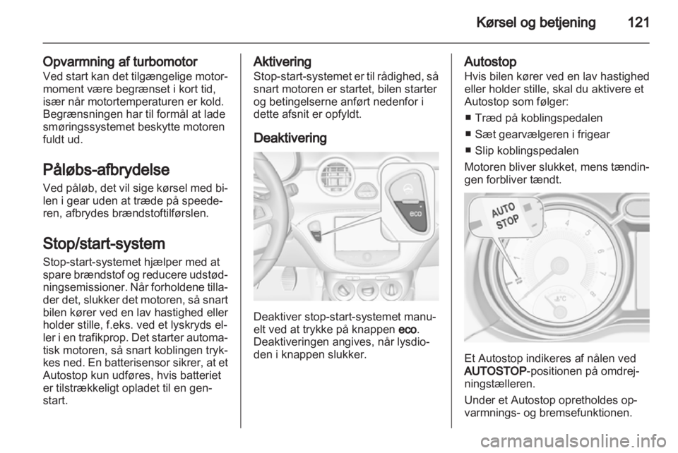 OPEL ADAM 2013.5  Instruktionsbog (in Danish) 