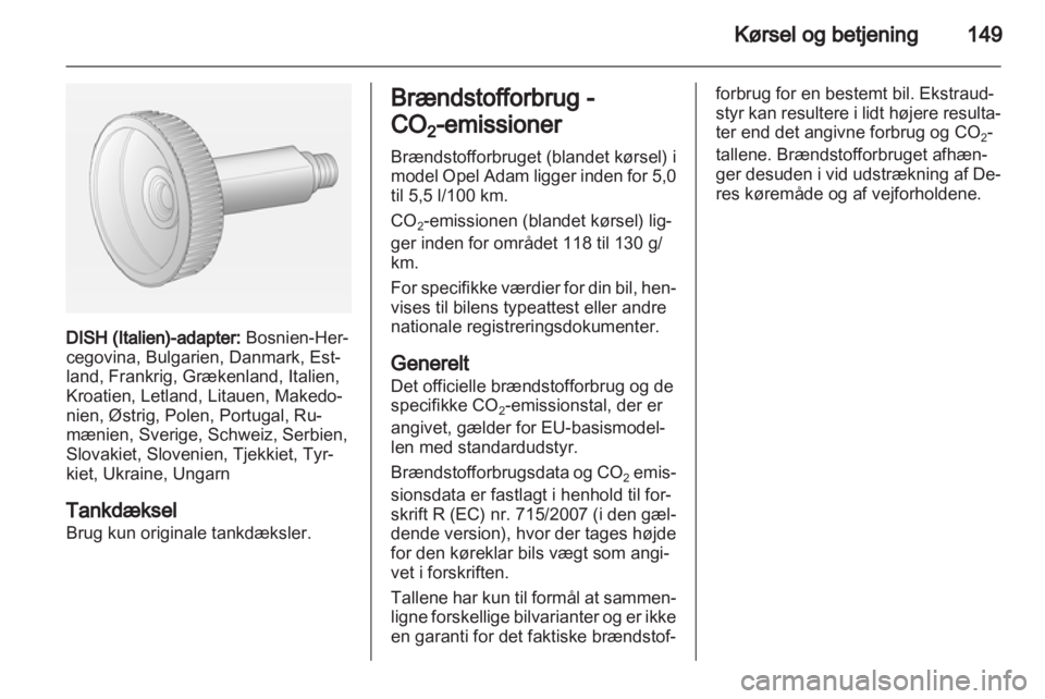 OPEL ADAM 2013.5  Instruktionsbog (in Danish) 