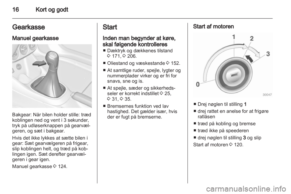 OPEL ADAM 2013.5  Instruktionsbog (in Danish) 