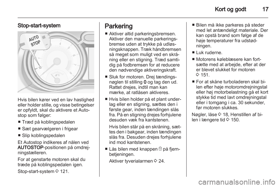 OPEL ADAM 2013.5  Instruktionsbog (in Danish) 